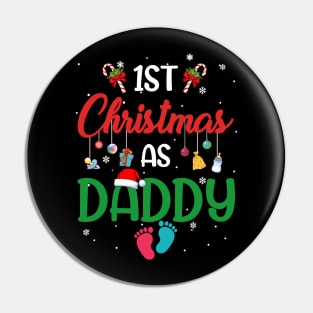 1st Christmas as Daddy Matching Family Pin