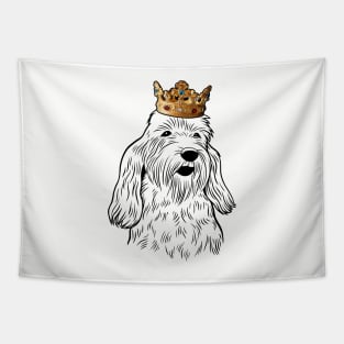 Petit Basset Griffon Vendeen Dog King Queen Wearing Crown Tapestry