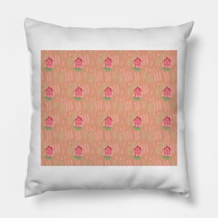 Little red house Pillow