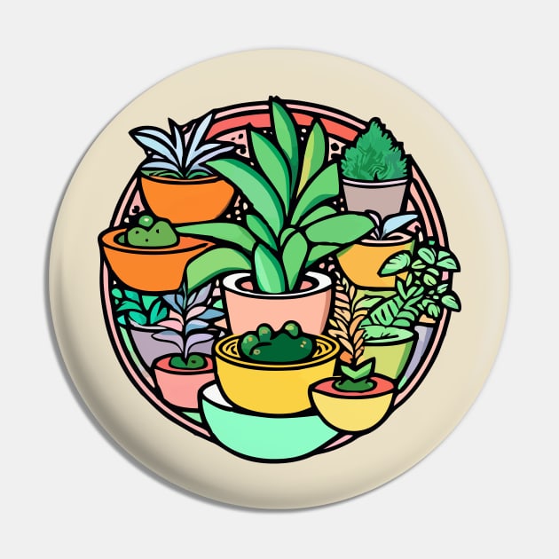 Plant Parent Club Pin by levelsart