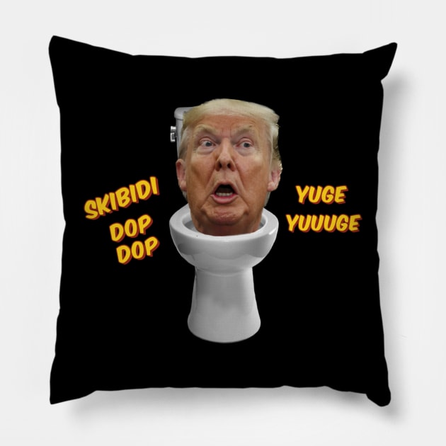 Skibidi Yuuuge Pillow by RKBJJ