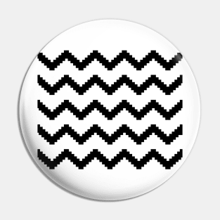 Zigzag geometric pattern - black and white. Pin