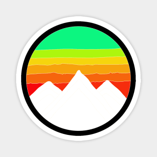 Mountains Sunset Magnet