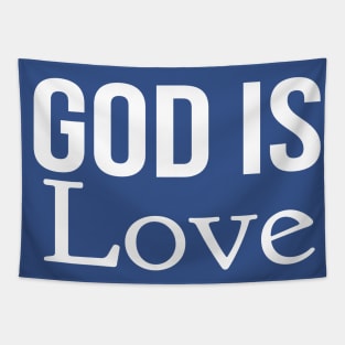 God Is Love Cool Motivational Christian Tapestry