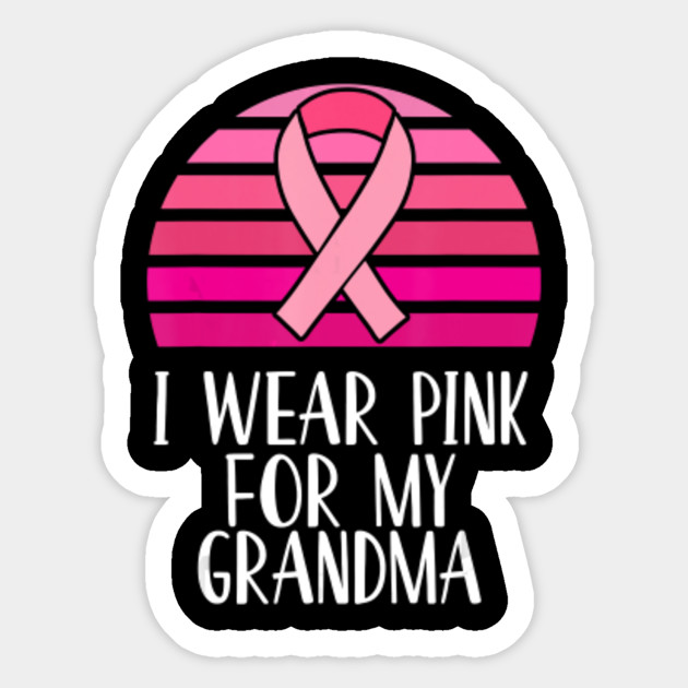 Breast Cancer Awarness Infant Bodysuit Pink Ribbon For My Grandma