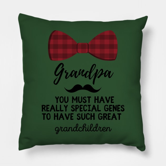 Grandpa. Grandfather, Grandparents Pillow by Mika Design