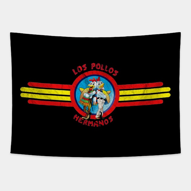 Los pollos hermanos Strip Vintage Tapestry by Veljam