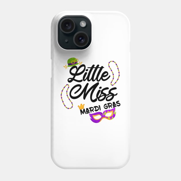 funny little miss mardi gras Phone Case by Officail STORE