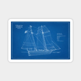 United States Revenue Cutter Louisiana - AD Magnet