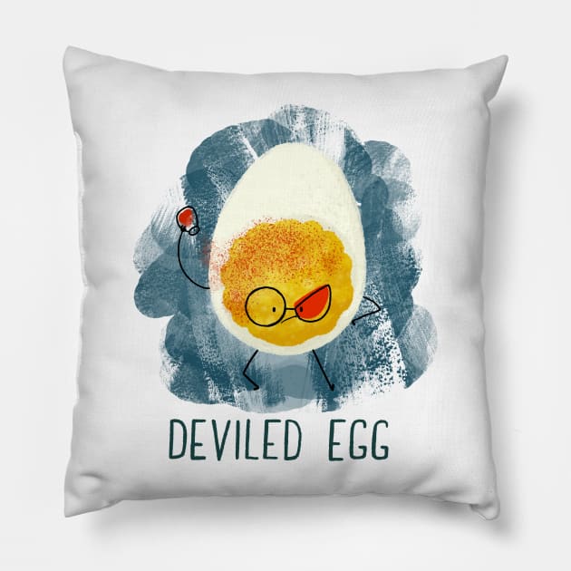 Deviled Egg Pillow by BBvineart