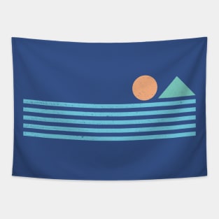 Retro sunrise Tapestry