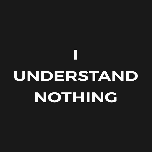 I understand nothing - THE OFFICE by Bear Company