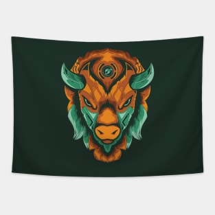 Bison Head Tapestry