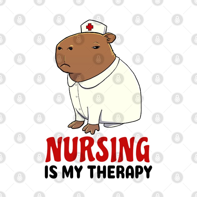 Nursing is my therapy Capybara by capydays