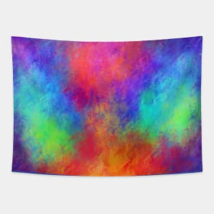 Tie Dye Candy Rainbow Abstract Vortex Tapestry