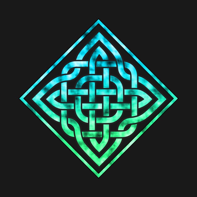 Celtic Knot Blue Green by surfsprite