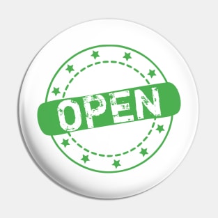 Open Stamp Icon Pin