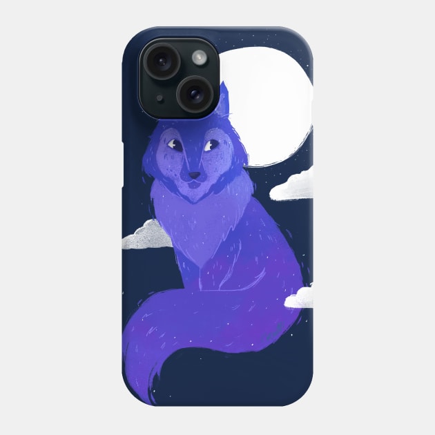 Space Wolf Phone Case by Khatii