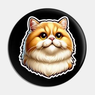 Exotic Shorthair Fat Cat Pin