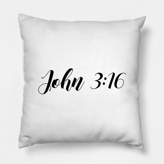 John 3 16 Pillow by Dhynzz