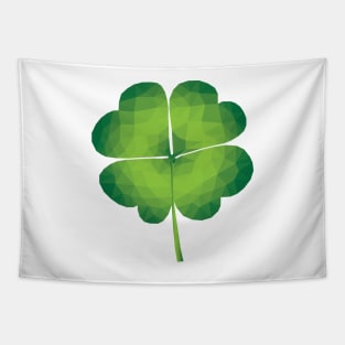 Four-Leaf Clover Low Poly Tapestry