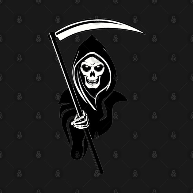 Grim Reaper by  The best hard hat stickers 