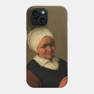 Bust of an Old Peasant Woman Holding a Jug by Adriaen van Ostade Phone Case