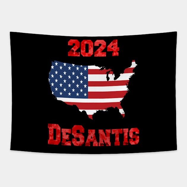DeSantis 2024 Tapestry by DesigningJudy