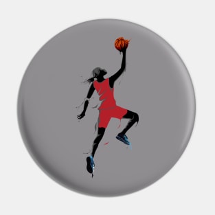 Basketball girl Pin