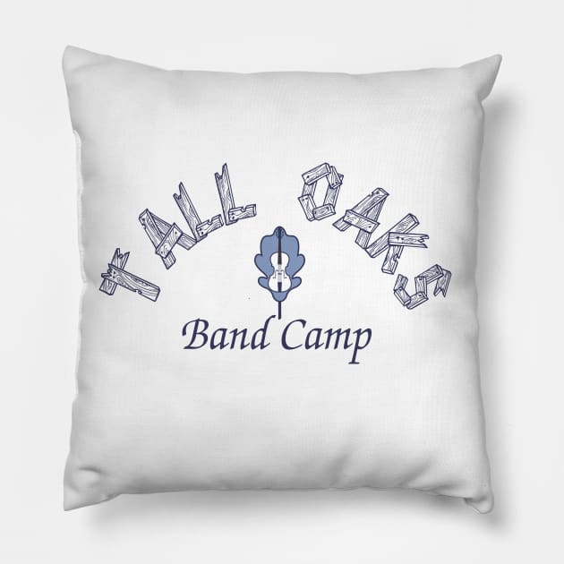 Tall Oaks Band Camp Pillow by Meta Cortex