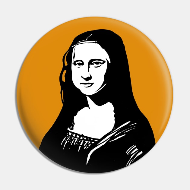 Mona Lisa Illustration Pin by CatsandBats