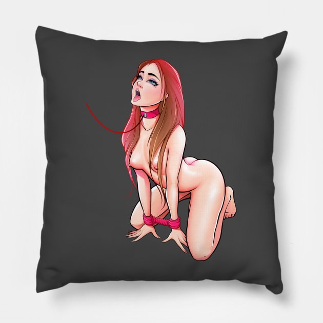 I Love Ahegao Pillow by Made In Kush