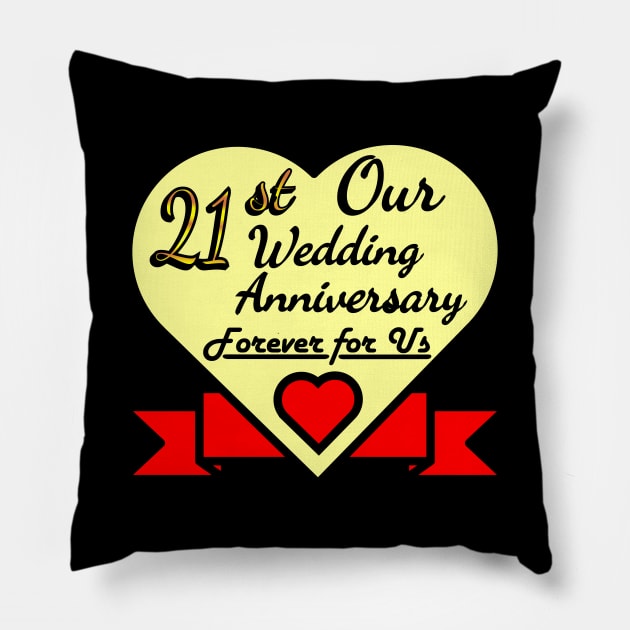 Our 21st Wedding anniversary Pillow by POD_CHOIRUL