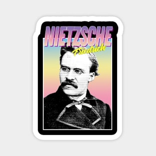 Friedrich Nietzsche Graphic Design Hipster Statement Tee Magnet