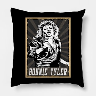 80s Style Bonnie Tyler Pillow