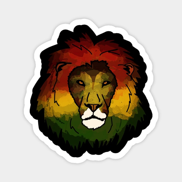 Rasta Lion, Lion of Judah Magnet by alzo