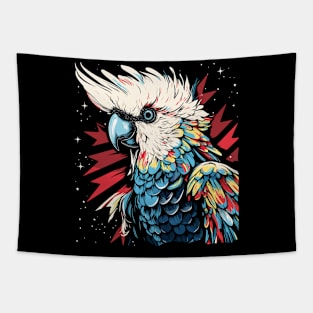 Patriotic Cockatoo Tapestry