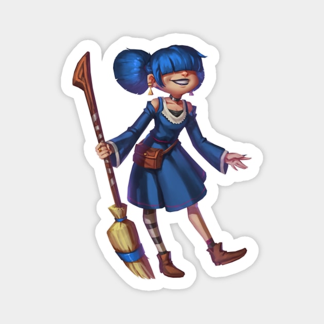 little witch Magnet by JoaoVagner