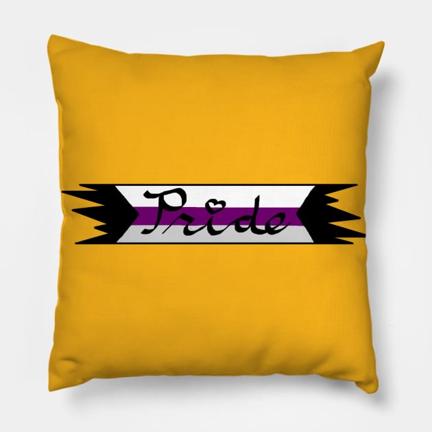 Demisexual Pride Ribbon Pillow by HuskyWerewolf