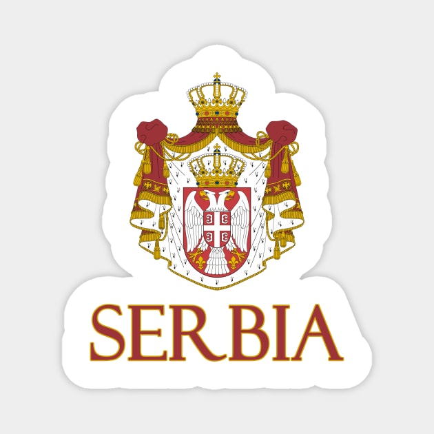 Serbia - Serbian Coat of Arms Design Magnet by Naves