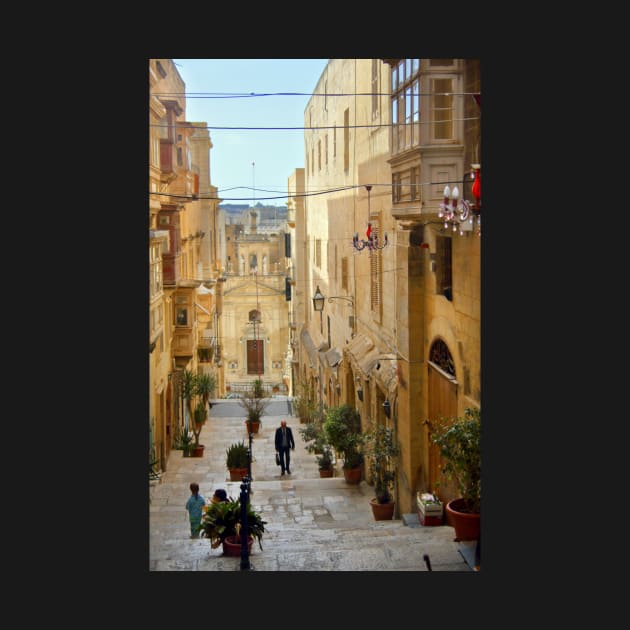 Old Street, Valletta, Malta by Carole-Anne