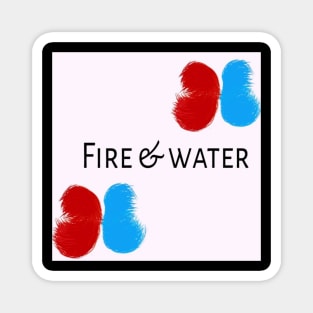 T-shirt fire & water Magnet