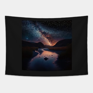 River at Night #2 Tapestry