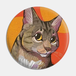 Silly kitty Pin