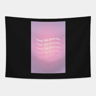 Trust the Process Pink and Purple Aura Tapestry