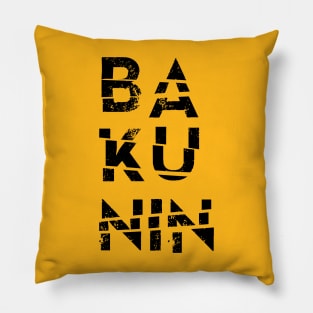 Mikhail Bakunin Name Text Based Design Pillow