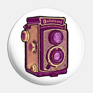 Rolleicord Art Deco TLR Camera Pin