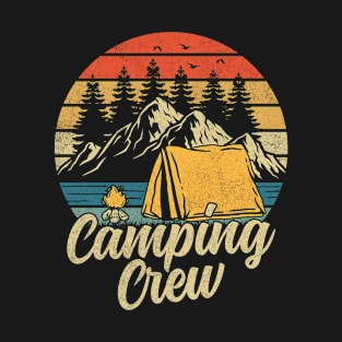 Camping Crew Camping Group Matching Family Vacation Campfire T-Shirt