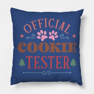 Official Cookie Tester - Merry Dogmas Pillow