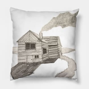 House of Shadows by The Color Worker Pillow